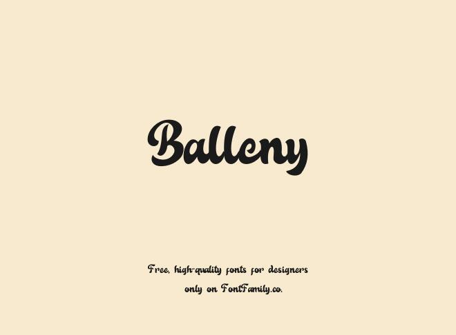 Balleny Font