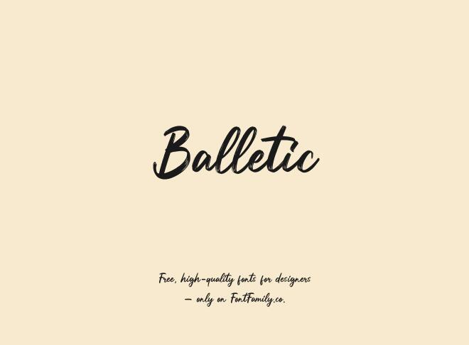 Balletic Font