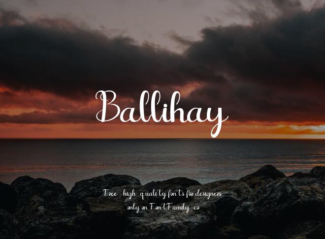 Ballihay Font