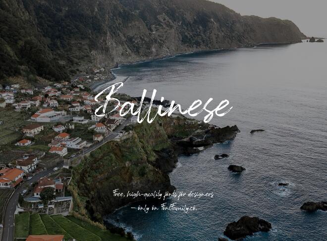 Ballinese Font