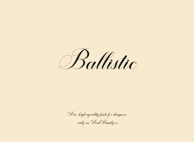 Ballistic Font