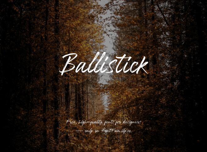 Ballistick Font