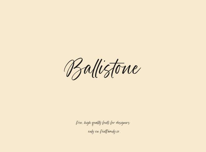Ballistone Font