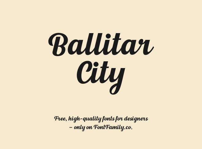 Ballitar City Font