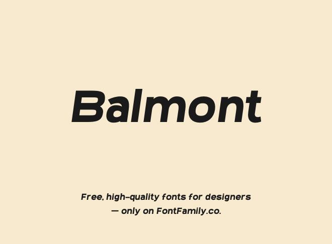 Balmont Font