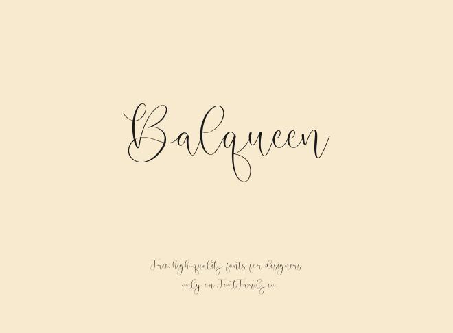 Balqueen Font