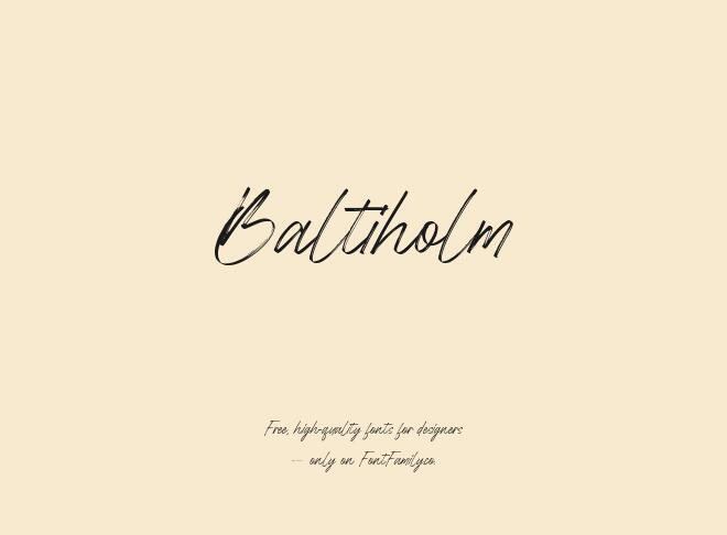 Baltiholm Font