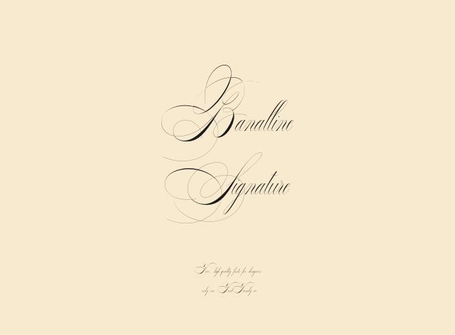 Banalline Signature Font
