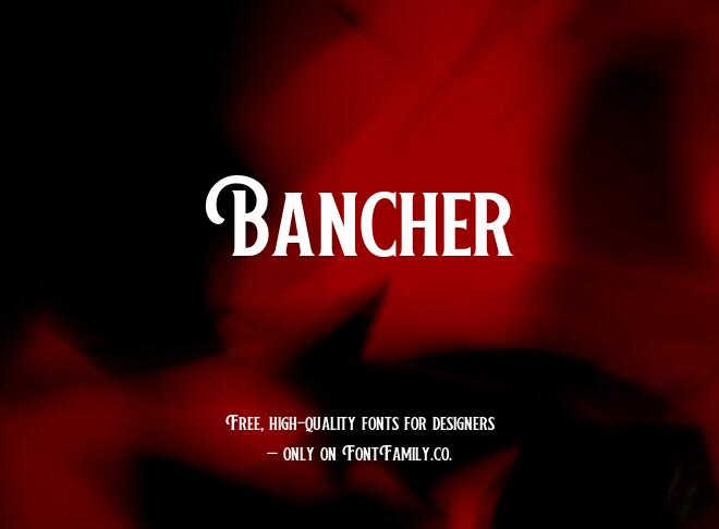 Bancher Font