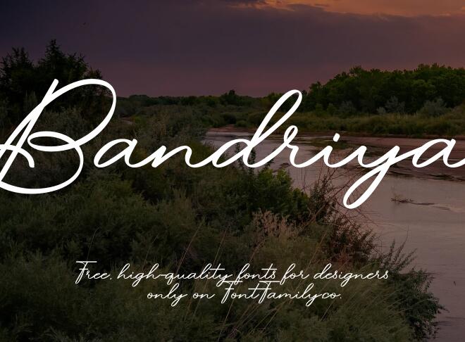 Bandriya Font