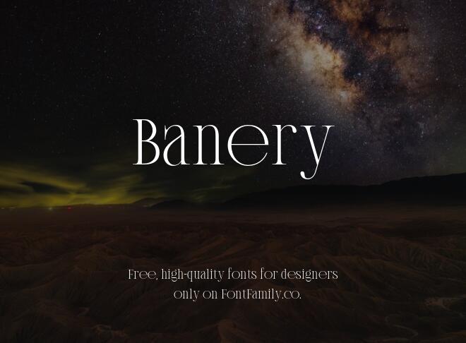 Banery Font