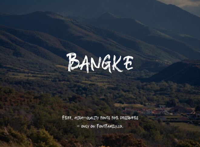 Bangke Font
