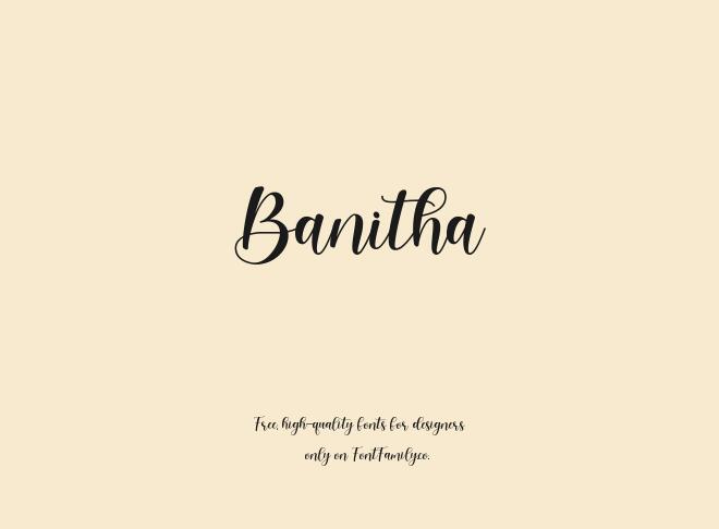 Banitha Font