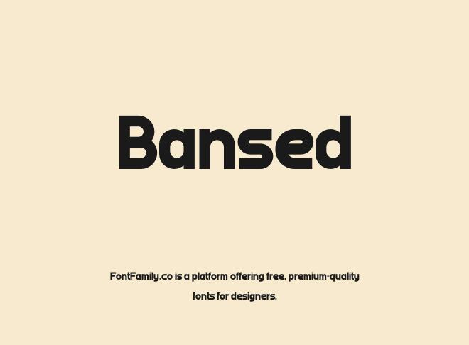 Bansed Font