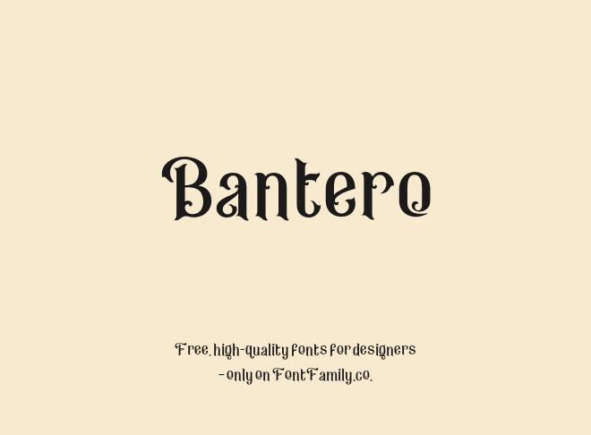 Bantero Font