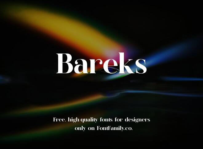 Bareks Font