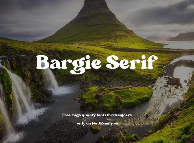 Bargie Serif Font