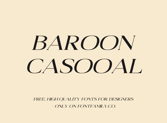 Baroon Casooal Font