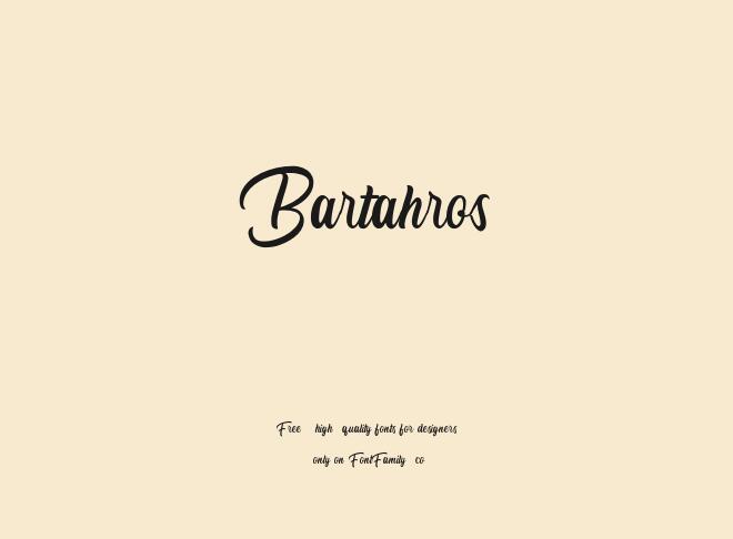 Bartahros Font