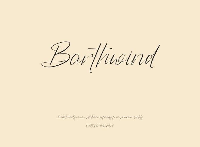 Barthwind Font