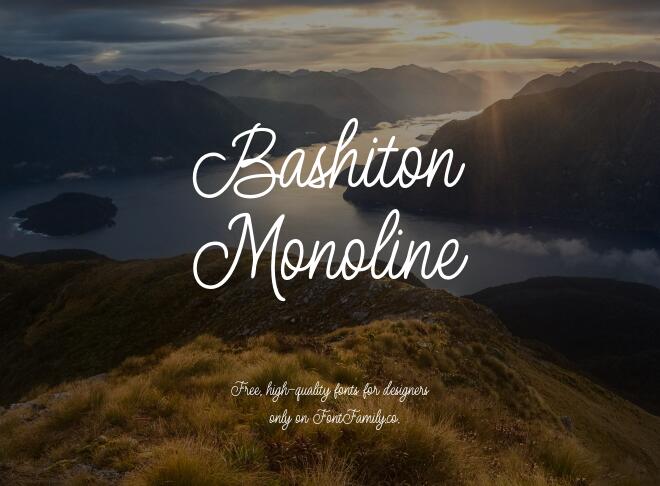 Bashiton Monoline Font