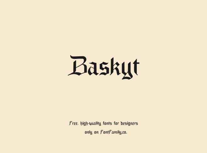 Baskyt Font