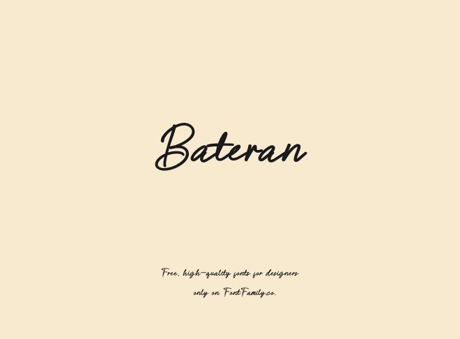 Bateran Font