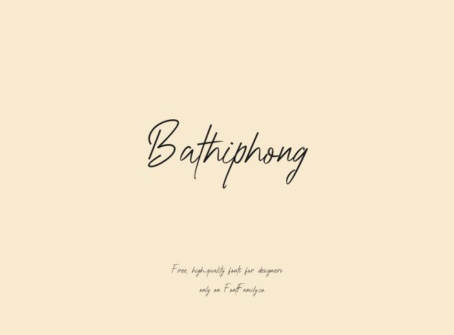 Bathiphong Font