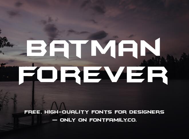Batman Forever Font