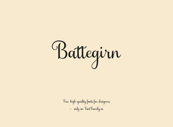 Battegirn Font