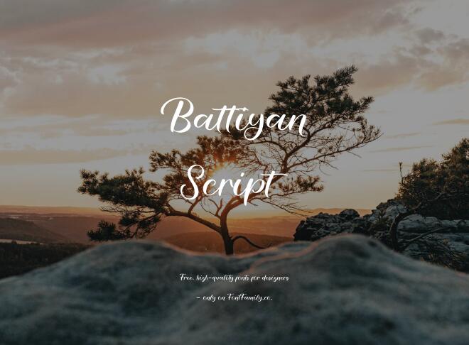 Battiyan Script Font