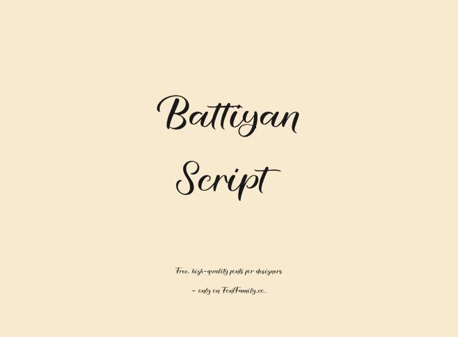 Battiyan Script Font