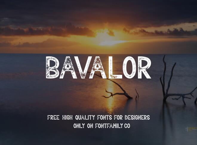 Bavalor Font