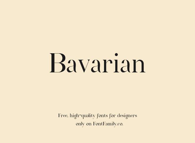 Bavarian Font
