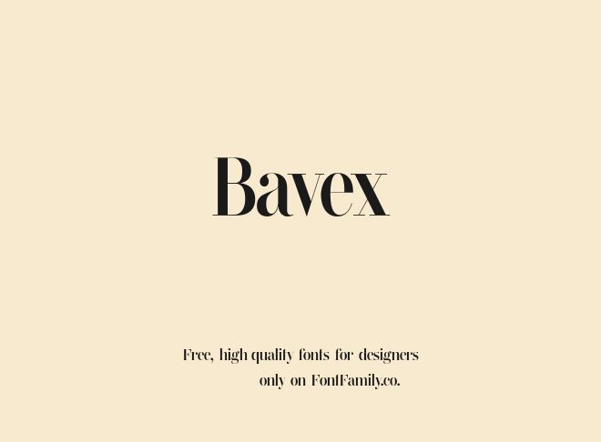 Bavex Font