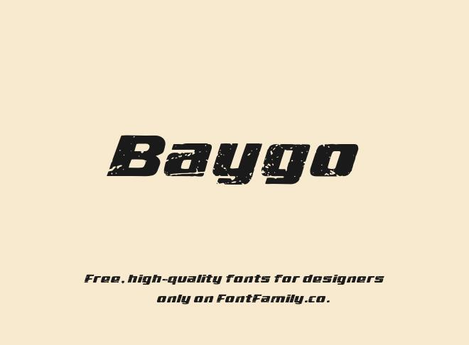 Baygo Font