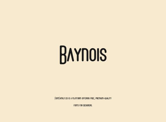 Baynois Font