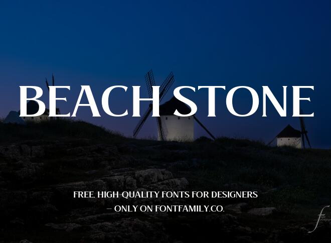 Beach Stone Font