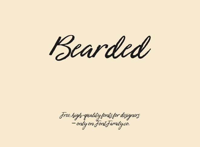 Bearded Font