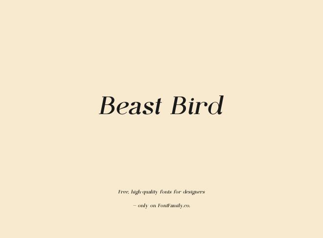 Beast Bird Font