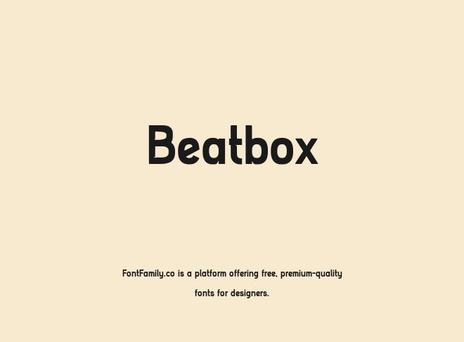 Beatbox Font