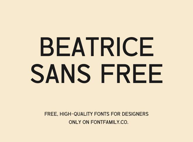 Beatrice Sans Free Font