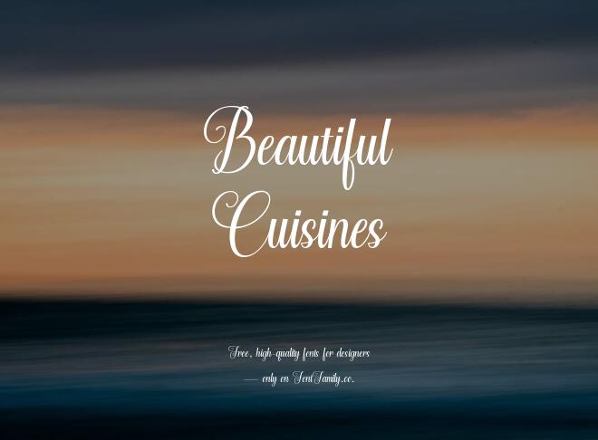 Beautiful Cuisines Font