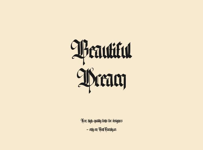 Beautiful Dream Font