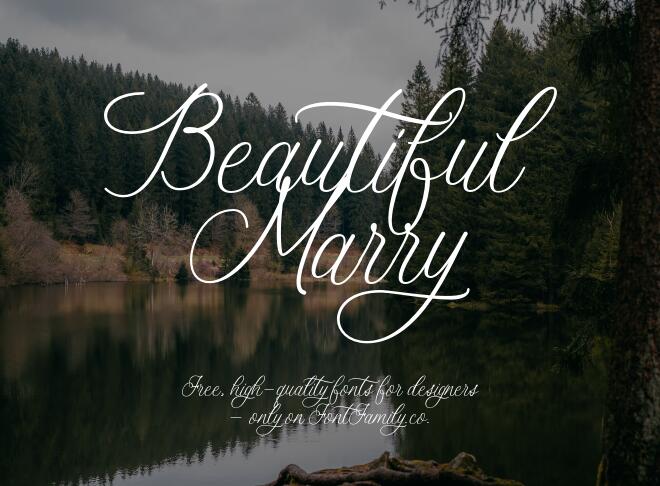 Beautiful Marry Font
