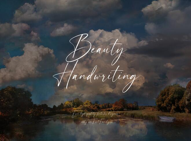 Beauty Handwriting Font