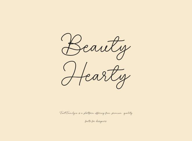Beauty Hearty Font