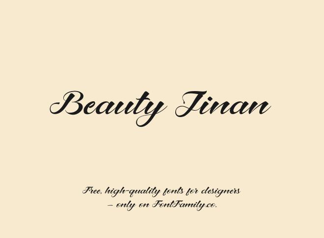 Beauty Jinan Font