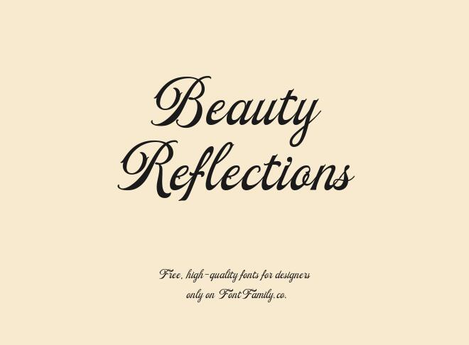 Beauty Reflections Font