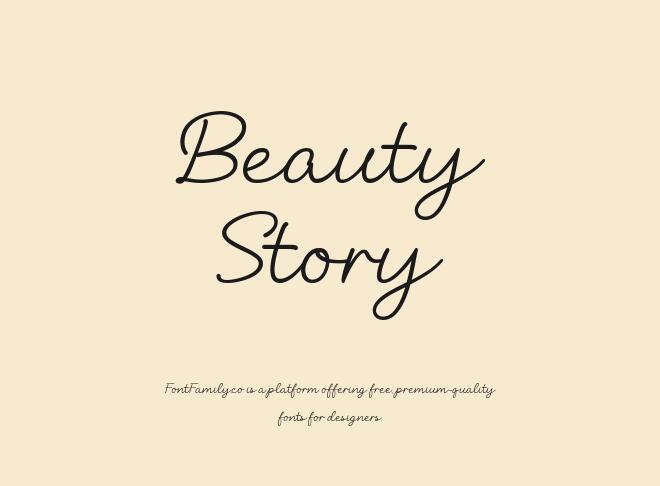 Beauty Story Font